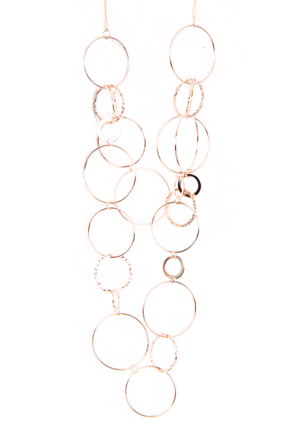 Lagenlook Link Circle Long Necklace