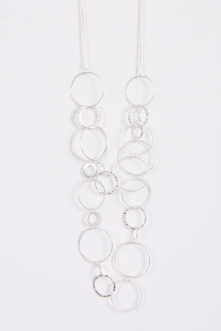 Lagenlook Link Circle Long Necklace
