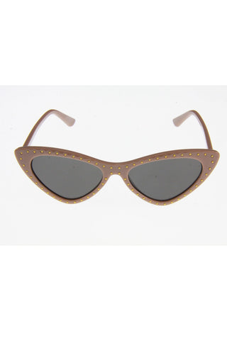 Cat Eye Sunglasses With Mini Gold Studs