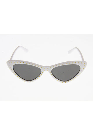 Cat Eye Sunglasses With Mini Gold Studs