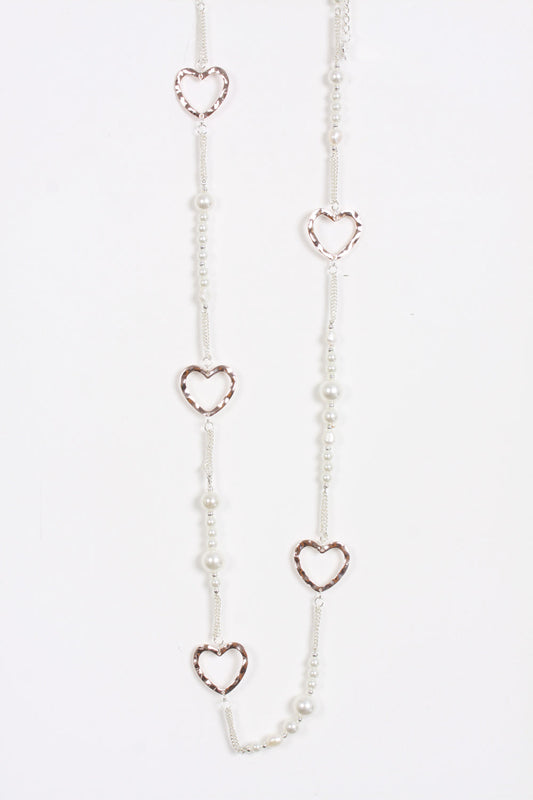 Hearts Lagen Look Jewellery Necklace for Women