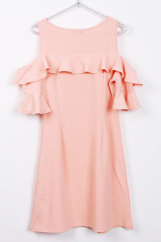 Cold Shoulder Frill Dress