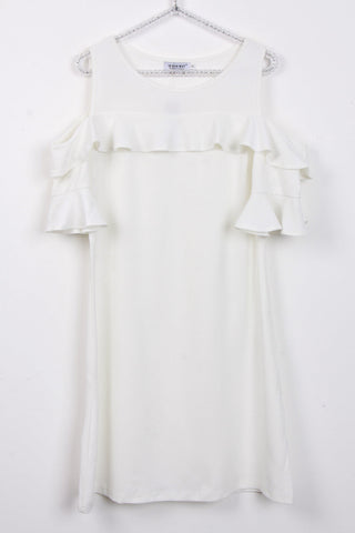 Cold Shoulder Frill Dress