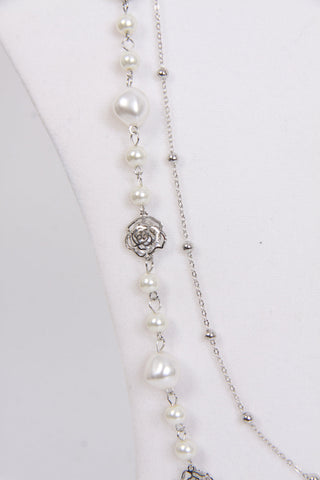 Pearls and Roses Necklace