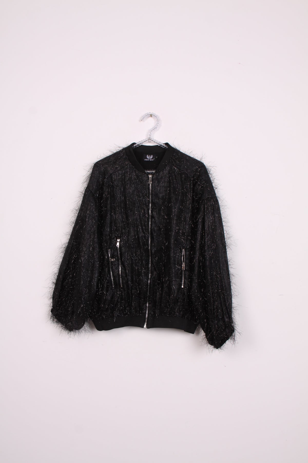 Sparkly Fringe Bomber jacket