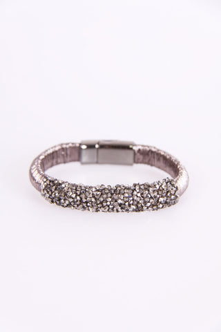 Chunky crystal Double Thread Bracelet