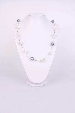 Urban Mist Necklace Metal  & Color Sphere in a Link