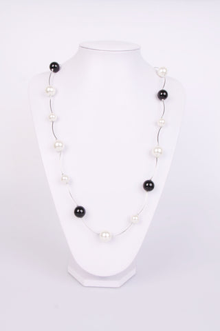 Urban Mist Necklace Metal  & Color Sphere in a Link