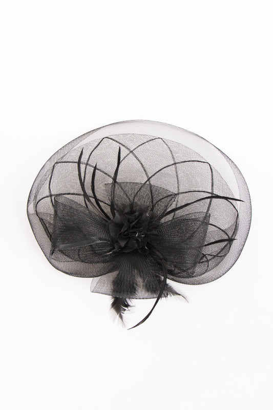 Flower Feather Fascinator
