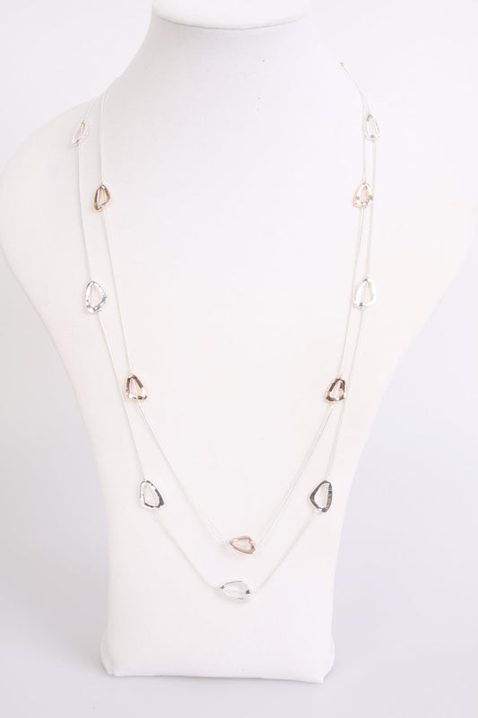 Small Triangle Lagen look Necklace for women
