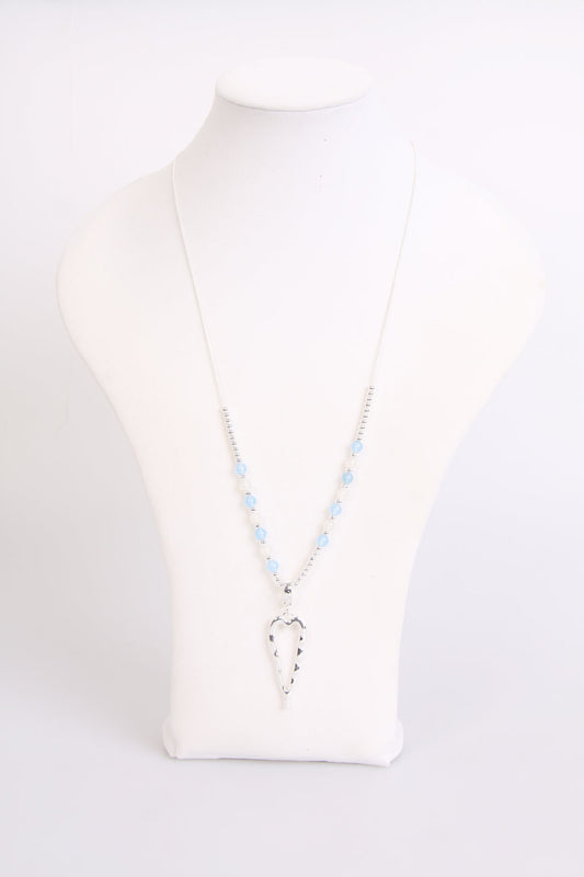 New Lagen Look Beads with Heart Pendant