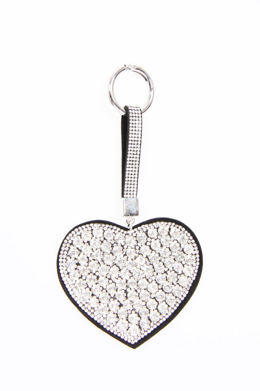 Heart Diamante Keyring