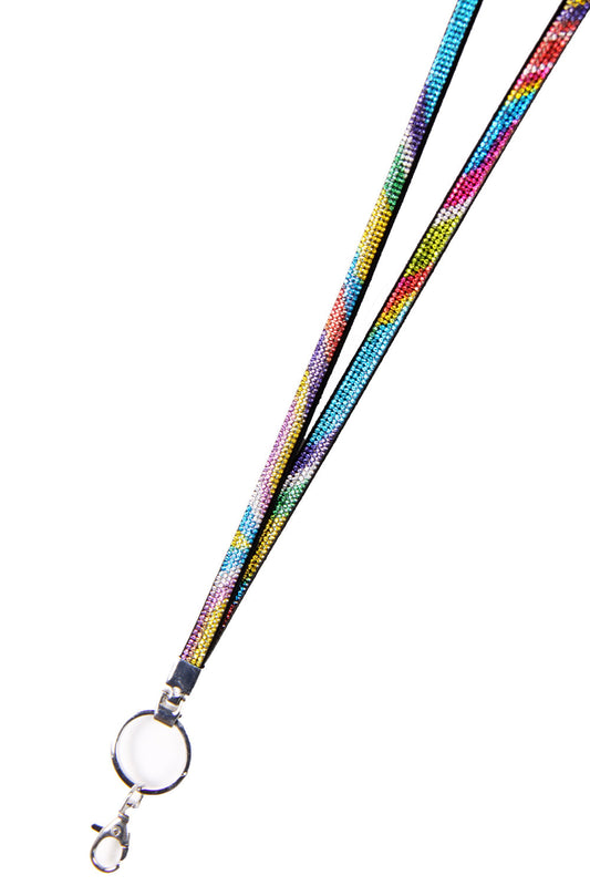 Bling Lanyard Rhinestone Diamante Crystal Neck ID CARD Keychain Holder Strap