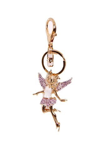 Fairy Diamante Keyring Bag Charm Keyring