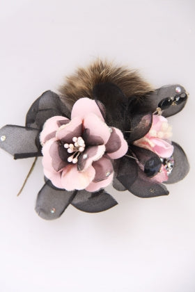 Floral Clip on Fascinator