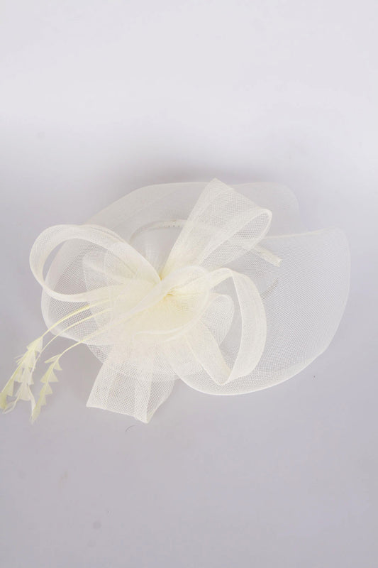 Flower Feather Fascinator