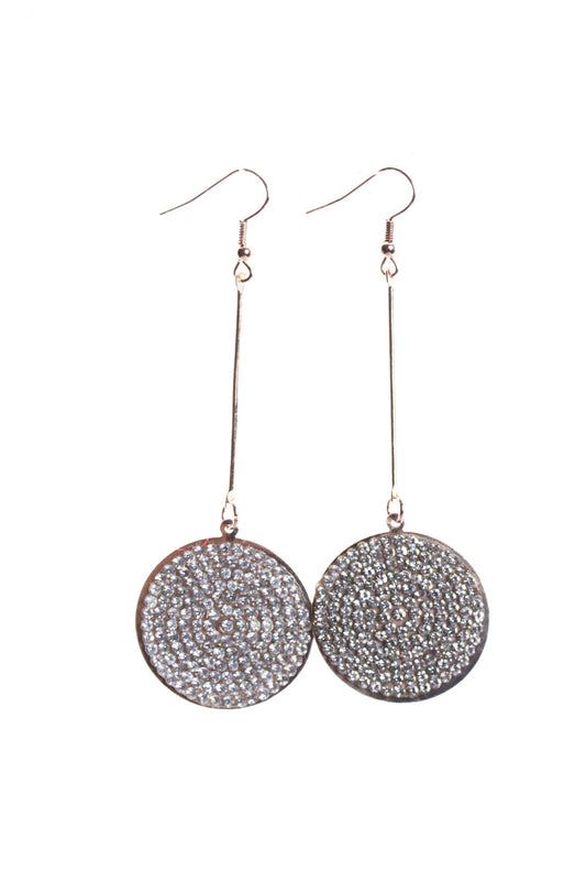 Round Shape Diamante Earrings
