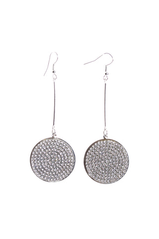 Round Shape Diamante Earrings