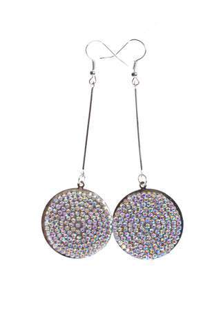 Round Shape Diamante Earrings