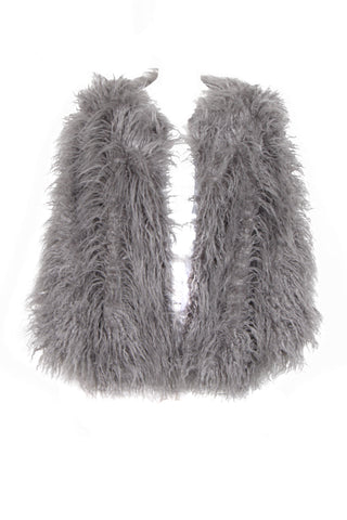 Mongolian Faux Fur Jacket Coat