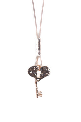Lagenlook Key To My Heart Long Necklace