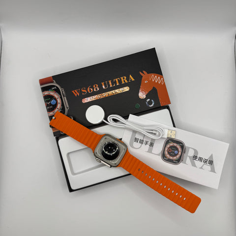 WS68 Ultra Orange Smartwatch