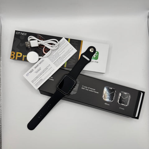 Watch 8 Pro Black Smartwatch