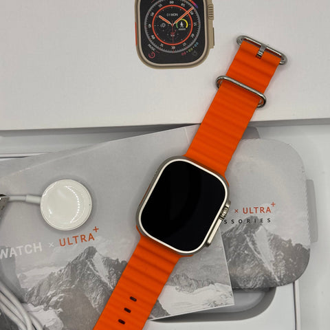 Orange Band Ultra Metallic Smartwatch