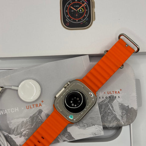 Orange Band Ultra Metallic Smartwatch