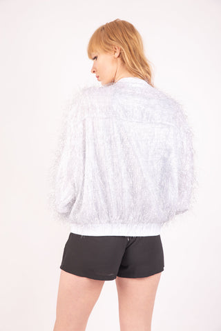 Sparkly Fringe Bomber jacket