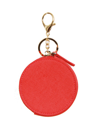 Star Diamante Zip Coin Bag Charm Keyring