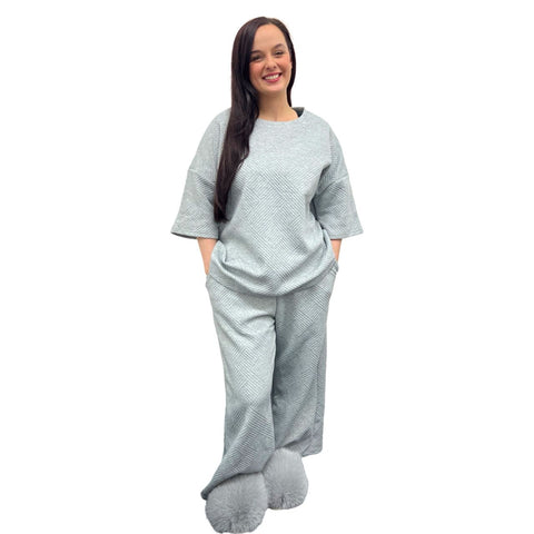 Jacquard Co-ord Set with Adjustable Waist