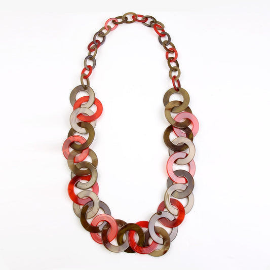 Ovals Chain Long Necklace