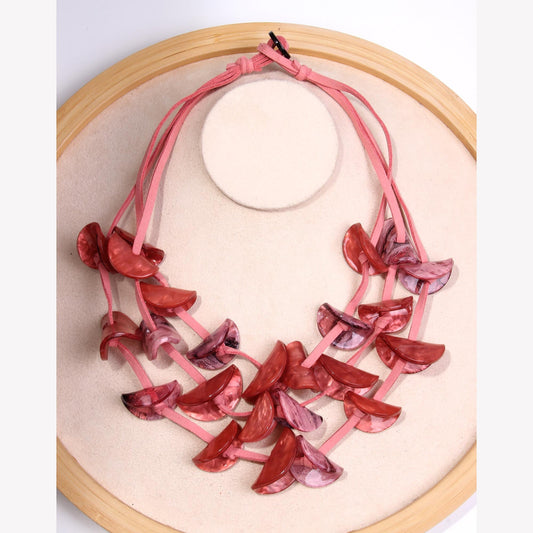 Circles Shapes Short Necklace