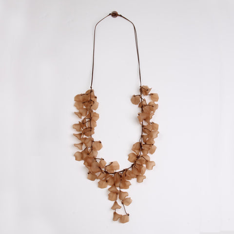 Tiny Dangling Petals  Long Necklace