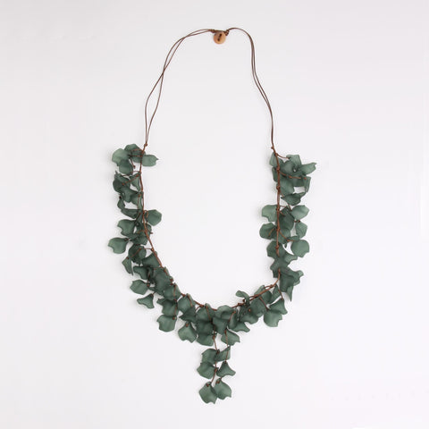 Tiny Dangling Petals  Long Necklace