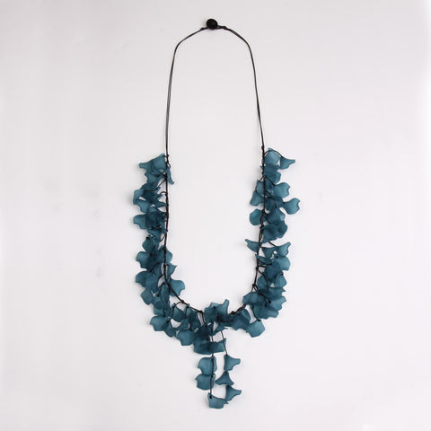 Tiny Dangling Petals  Long Necklace