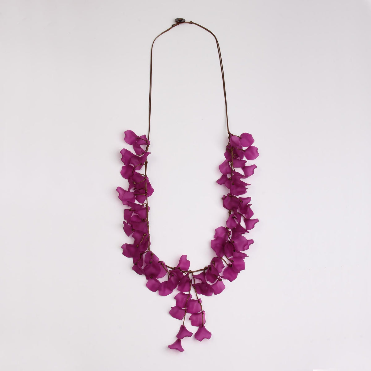 Tiny Dangling Petals  Long Necklace