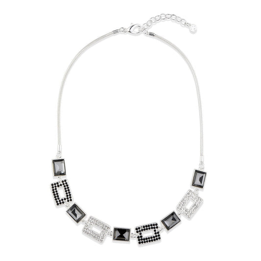 Silver Petal Cluster Necklace