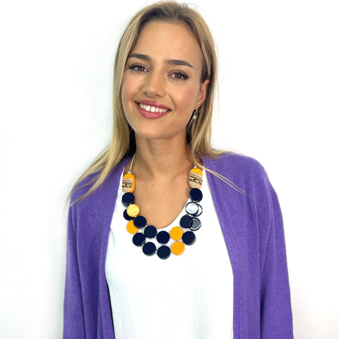 Radiant Multicolor Floral Necklace