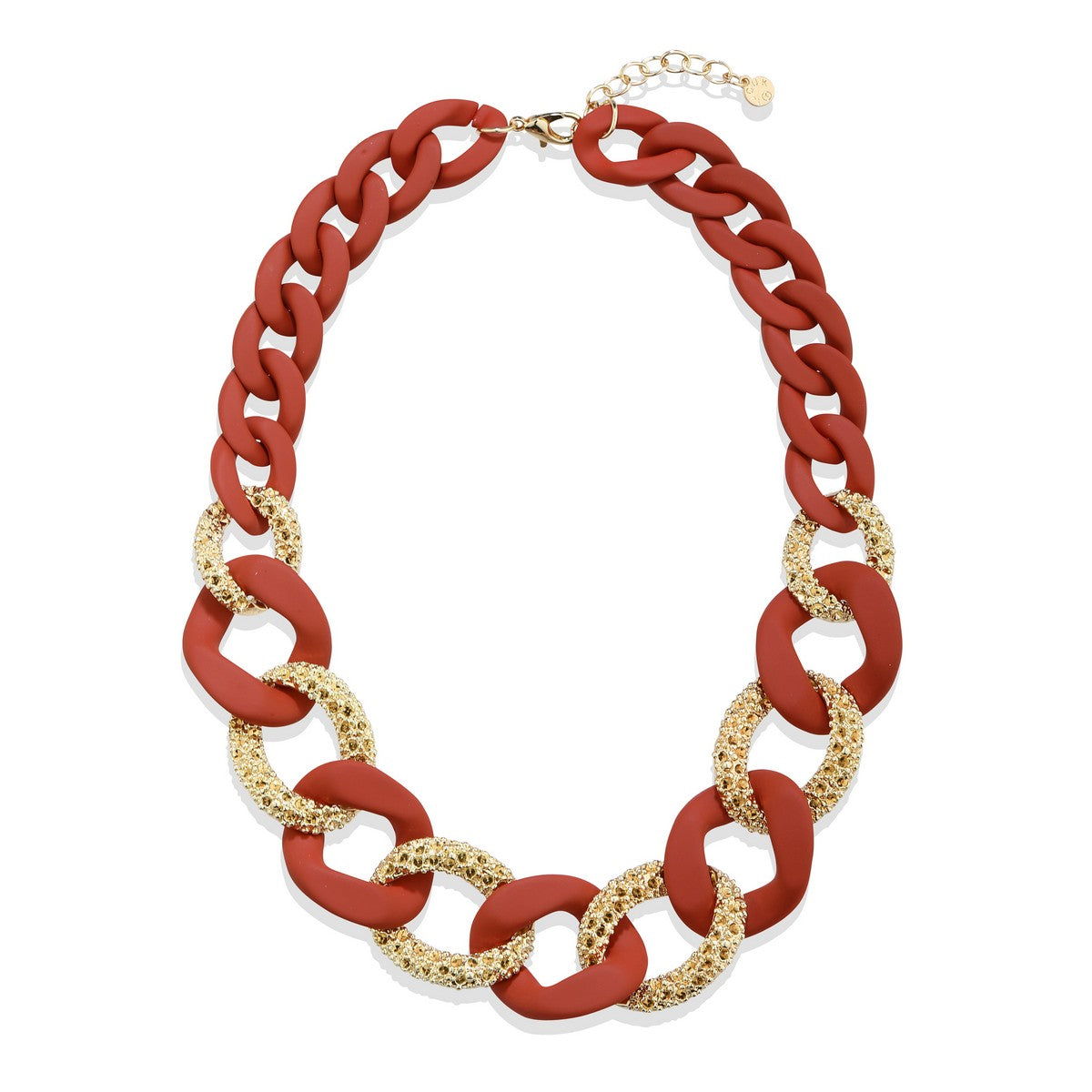 Orange Floral Elegance Necklace