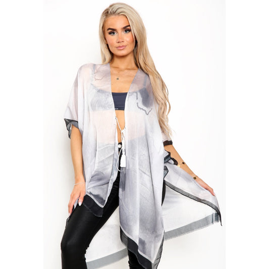 Sheer Summer Kimono - Black