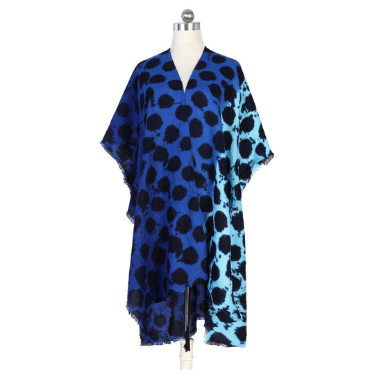 Blue Polka Dots Soft Feel Kimono