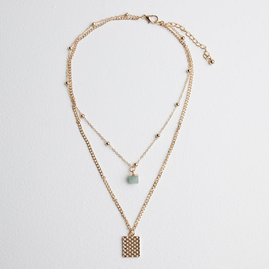 Golden Statement Link Necklace