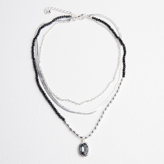 Silver Statement Chain Necklace