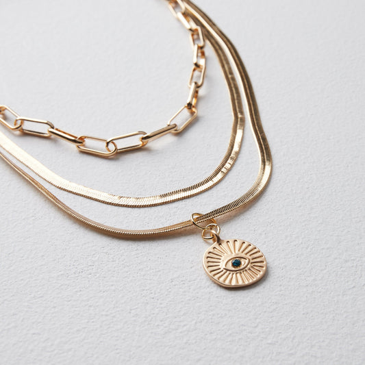 Golden Bold Link Necklace