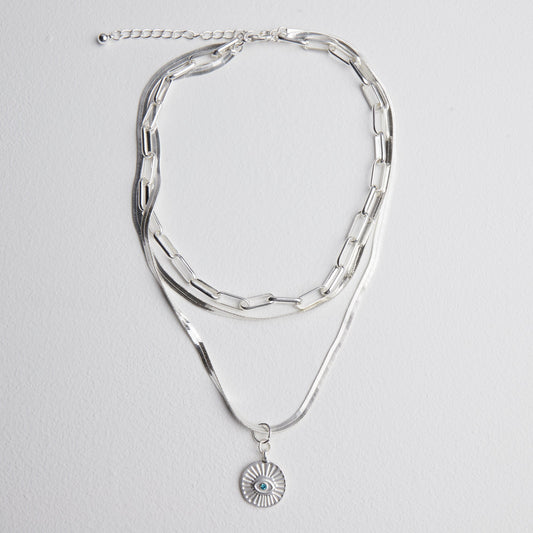 Silver Bold Link Necklace
