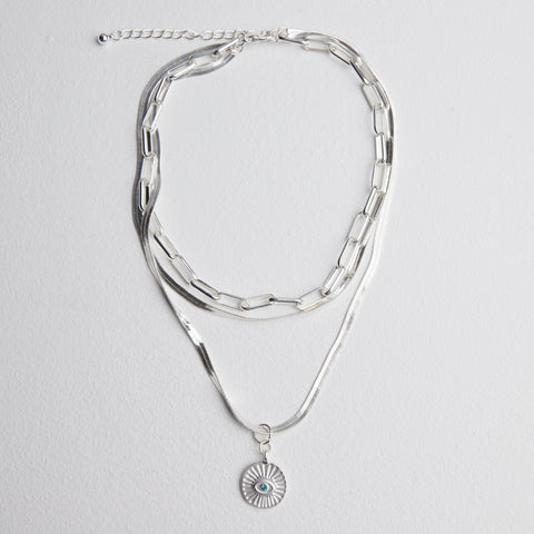 Silver Bold Link Necklace