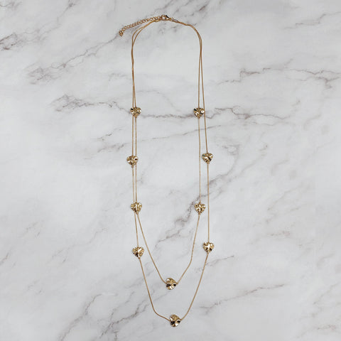 Tiny Hearts In A Chain Necklace