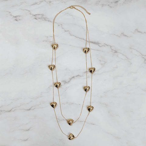 Heats In Long Chain Neckalce